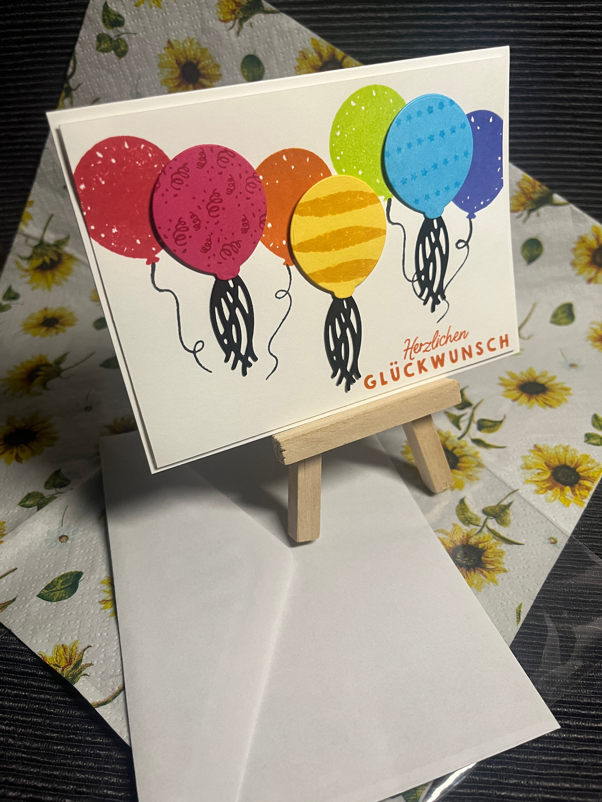 Geburtstagskarte "Luftballons"