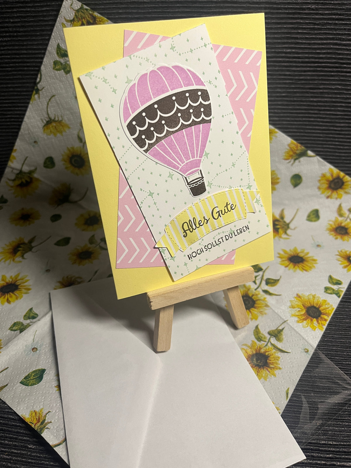Geburtstagskarte "Heißluftballon"