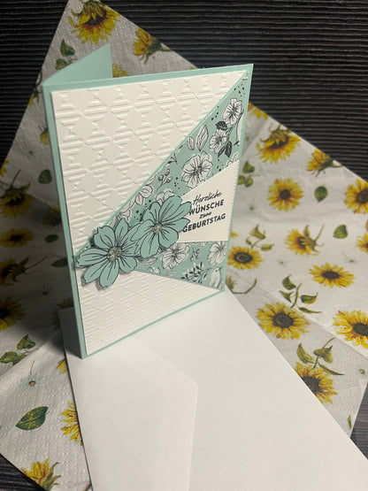 Geburtstagskarte "Blütengrüße"