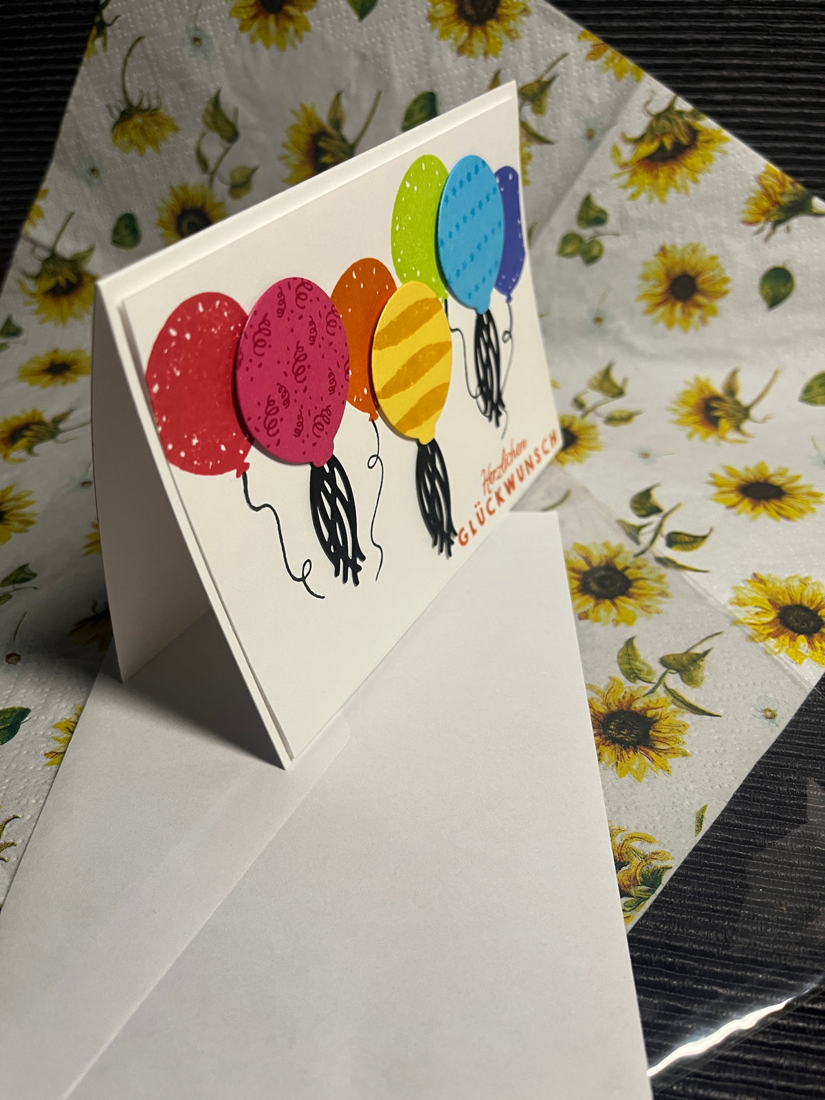 Geburtstagskarte "Luftballons"