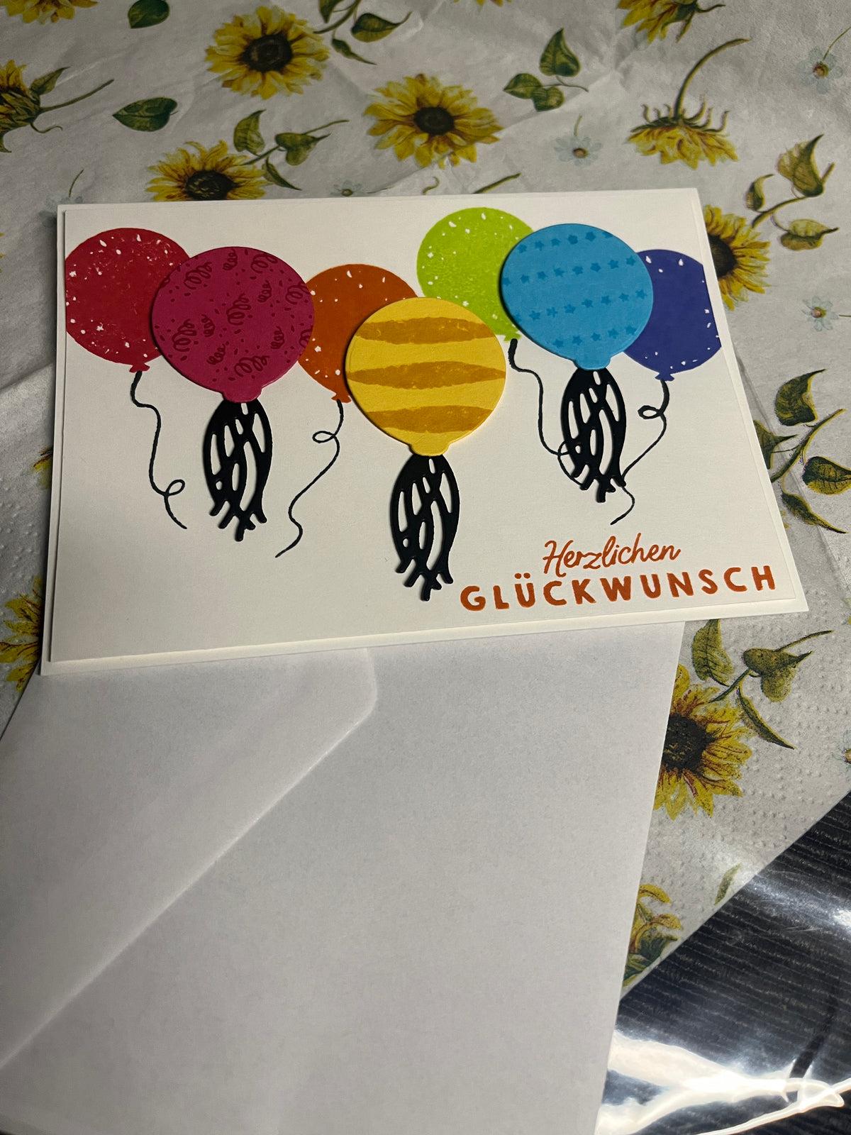 Geburtstagskarte "Luftballons"