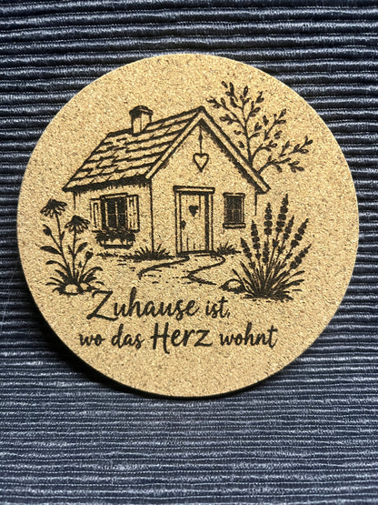 Untersetzer "Zuhause"