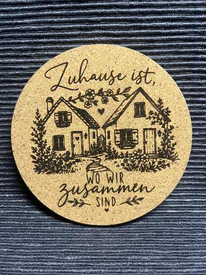 Untersetzer "Zuhause"