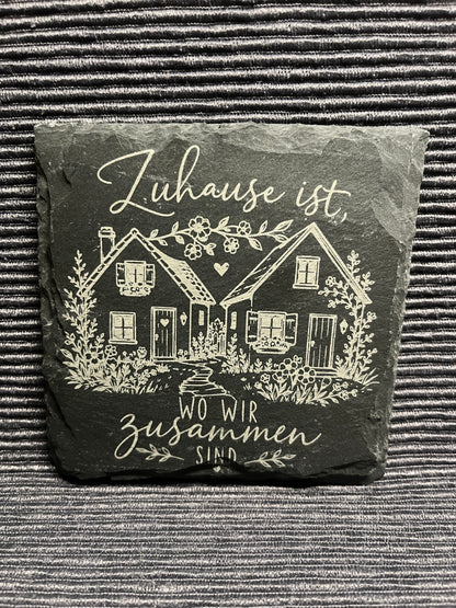 Untersetzer "Zuhause"