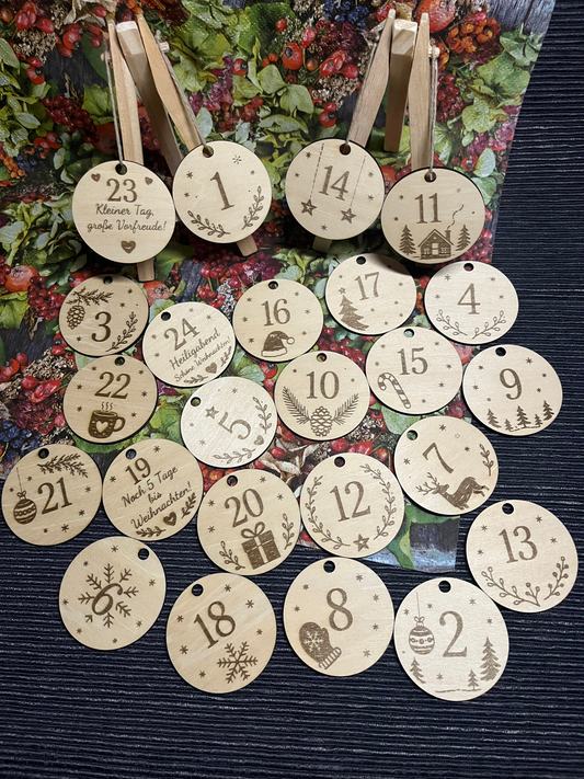 Adventskalender-Anhänger